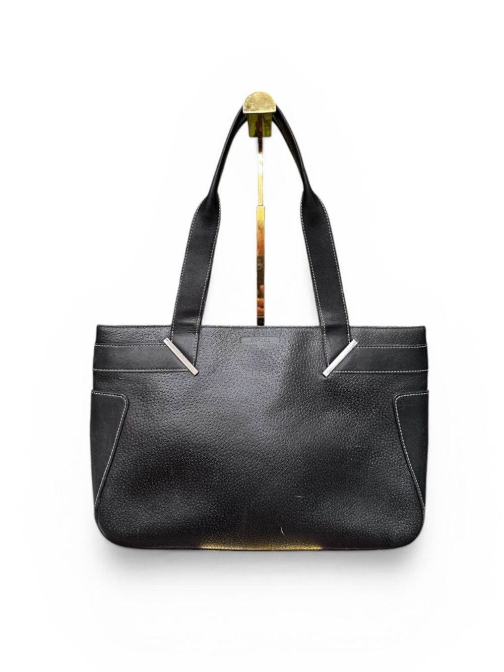 Vintage Gucci Pebbled Leather Shoulder Tote – Tom Ford Era